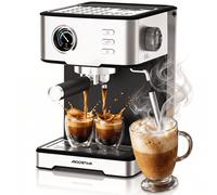 Aigostar Macchina Caffè Espresso 1400W 20Bar 1.7L Capsule Inox