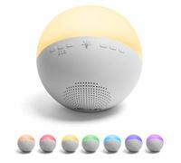 Aigostar Lampada da Comodino con 22 Rumori Bianchi, 7 Colori Luce Notturna con Timer, Lampada da Tavolo per Camera da Letto, Soggiorno, Regalo