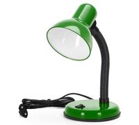 Aigostar Lampada da Scrivania Vintage, Lampada da Tavolo Compatibile con Lampadine LED Modello E27, Senza Lampadina, Max 240V, Verde, per Adolescenti, Bambini, Ragazze, Leggere, Lavorare, Studiare