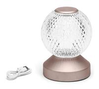 Lampada da tavolo Led touch Sphere Beige 1W a batteria ricaricabile USB Type-C con luce regolabile Aigostar