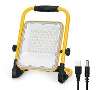 faro led portatile a batteria ricaricabile 50w 1400 lumen 6500k luce fredda ip65 ricarica usb l245*w59*h324mm orientabile 360