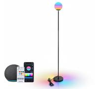 Aigostar Lampada Terra Smart Mirage 8W RGB CCT Bluetooth Mesh 150cm Piantana Ner