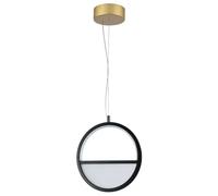 Aigostar Lampadario Led Sospensione 13.5W 2700K Nero Oro L230mm
