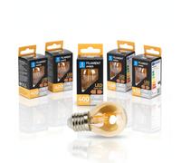 Aigostar Lampadina Filamento LED E27 4W G45 Vetro Ambrato Luce Calda 5 Pezzi