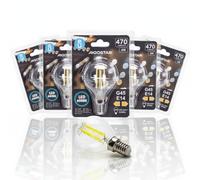 Lampadina Led a Filamento E14 G45 a sfera 4W Bianco freddo 6500K Aigostar