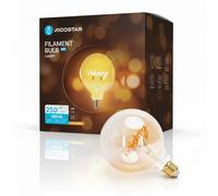 Aigostar Lampadina Filamento LED Happy E27 4W 1800K 250lm Vintage Oro G125