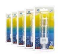 Aigostar Lampadina LED 2U PLC G24d-3 11W Luce Naturale 4000K 1070lm 5 Pezzi