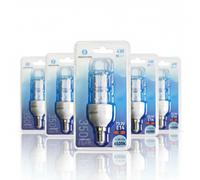 Aigostar Lampadina LED 2U Tubo E14 4W Luce Fredda 6500K 350lm 360 Gradi 5 Pezzi