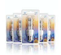 Aigostar Lampadina LED 2U Tubo E27 6W Luce Calda 3000K 510lm 360 Gradi 5 Pezzi