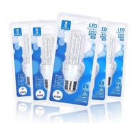 Lampadina Led E27 a tubo a U 9W Bianco freddo 6400K Aigostar