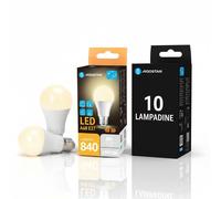Aigostar Lampadina LED A60 E27 9W 840lm 3000K Sensore 10 Pezzi