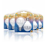Aigostar Lampadina LED G45 E14 12W Luce Calda 3000K 1170lm Mini Sfera 10 Pezzi