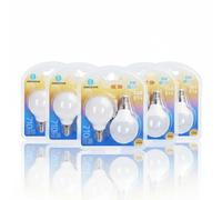 Aigostar Lampadina LED G45 E14 8W Luce Calda 3000K 710lm Blister 10 Pezzi