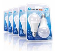 Aigostar Lampadina LED Globo A60 E27 17W Luce Fredda 6500K 1720lm 10 Pezzi