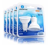 Aigostar Lampadina LED GU10 9W 6500K 700lm Luce Fredda Faretto Standard 10 Pezzi