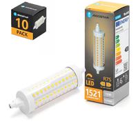 Aigostar Lampadina LED R7S 12W 118mm Dimmerabile 1521lm 2700K Calda Set 10 Pezzi
