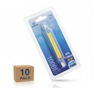 Aigostar Lampadina LED R7S 9W 118mm 1000lm 6500K Vetro Fredda Set 10 Pezzi