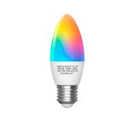 Aigostar LAMPADINA SMART LED 5W E27 C37 WIFI RGB+CCT 3000K-6500K 350 LUMEN D37*H107mm COMPATIBILE CON ALEXA E GOOGLE ASSISTANT