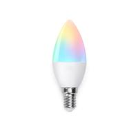 Aigostar Lampadina Smart WiFi E14 Lampadina a Candela 5W Funziona con Alexa e Google Home, RGB Multicolore Dimmerabile e 3000k - 6500k, Nessun Hub Richiesto, 2.4Ghz, 5 Pcs
