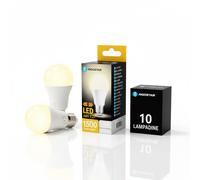Aigostar Lampadine LED A60 E27 15W 1500lm 3000K Calda 10 Pezzi