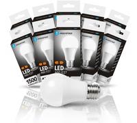 Aigostar Lampadine LED A60 E27 15W 1500lm 6500K Fredda 10 Pezzi