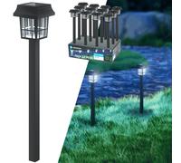 AIGOSTAR LAMPIONCINO LED SOLARE DA GIARDINO IP44 LUCE FREDDA SOLARE 12 PEZZI