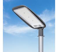 Aigostar Lampione LED 100W, 9300LM Luce Stradale 6500K IP65 Impermeabile IK08 Per Parcheggio, Strada, Scuola, Campo Da Basket, Cortile, Piazza(Senza staffa)