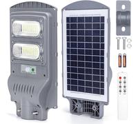 Aigostar Lampione Solare LED 100W IP65 PIR Batteria 10000mAh Grigio Telecomando