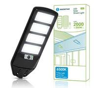 Aigostar Lampione Stradale LED Solare IP65 6500K Sensore Movimento Telecomando