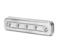 Aigostar Luce Armadio 17.8cm 3000K Calda Pile 3xAAA Argento Set da 6 Pezzi