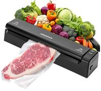 Aigostar Macchina Sottovuoto Alimenti 110W Sigilla Sacchetti Professionale Nero