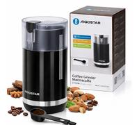 Aigostar Macinacaffè Elettrico 150W Lame Inox 70g Nero Trasparente Compatto 2 in