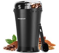 Aigostar Macinacaffè Elettrico 200W | Lame Inox | 60g | Nero/Trasparente