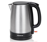 Aigostar Milo-bollitore elettrico piccolo, bollitore in acciaio inossidabile da 2200W, bollitore elettrico da 1,7 litri, protezione per bollire a secco e Auto Shu