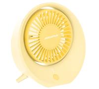 Aigostar Mini Ventilatore da Tavolo 4" USB 3W 3 Velocità 1200mAh Beige