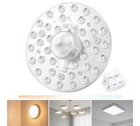 Aigostar Modulo Plafoniera LED - Pannello 18W 1850LM, 3CCT (3000K/4000K/6500K), Base Magnetica, Facile Installazione, Universale per Plafoniere e Lampadari (D155mm)