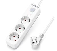 Aigostar Multipresa 3 Prese 16A 250V, Cavo 3 M, Protezione Multipla Montaggio a Parete, Presa Europa