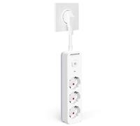 Aigostar Multipresa 3 Prese 16A 250V, Protezione Multipla Montaggio a Parete, Presa Europa