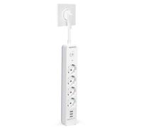 Aigostar Multipresa 4 Prese con 3 USB(16A 250V), Protezione Multipla Montaggio a Parete, Presa Europa
