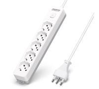 Aigostar Multipresa Ciabatta Elettrica a 5 Posti Presa con Interruttore, 250v/36