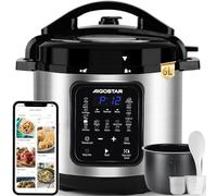 Aigostar Pentola a Pressione Elettrica 6L 1000W - Multicooker Silver