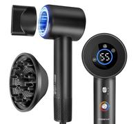 Aigostar Phon Capelli Ionico con Diffusore, 400 milioni di ionico Senza Danni da Calore, Asciugacapelli Professionale ad Alta Velocità 110000 giri/min, Phon da Viaggio Leggero 390g, 57dB Silenzioso