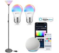 AIGOSTAR PIANTANA LAMPADA DA SALOTTO SMART MESH BT 6,5W TELECOMANDO ALEXA