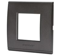 Aigostar Placca 2 Moduli ABS Compatibile BTicino Living Marrone Kit 8 Pezzi