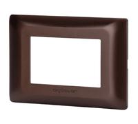 Aigostar Placca 3 Moduli Compatibile BTicino Matix Marrone Caffè 8 Pezzi