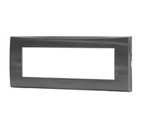 Aigostar Placca 7 Moduli Grigia Plastica Compatibile Vimar Plana Kit 8 Pezzi