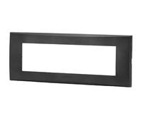 Aigostar Placca 7 Moduli Marrone Scuro Plastica Vimar Plana Kit 8 Pezzi