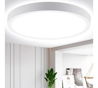 Aigostar Plafoniera LED 24W Rotonda Da Superficie Luce Fredda 6500K Bianco Ø288m
