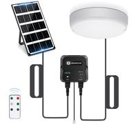 Aigostar Plafoniera Solare 70W 6500K Sensore Movimento Fotovoltaico IP65