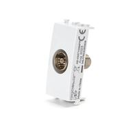 Aigostar Presa Antenna TV Femmina Bianca Compatibile Vimar Plana Kit 8 Pezzi